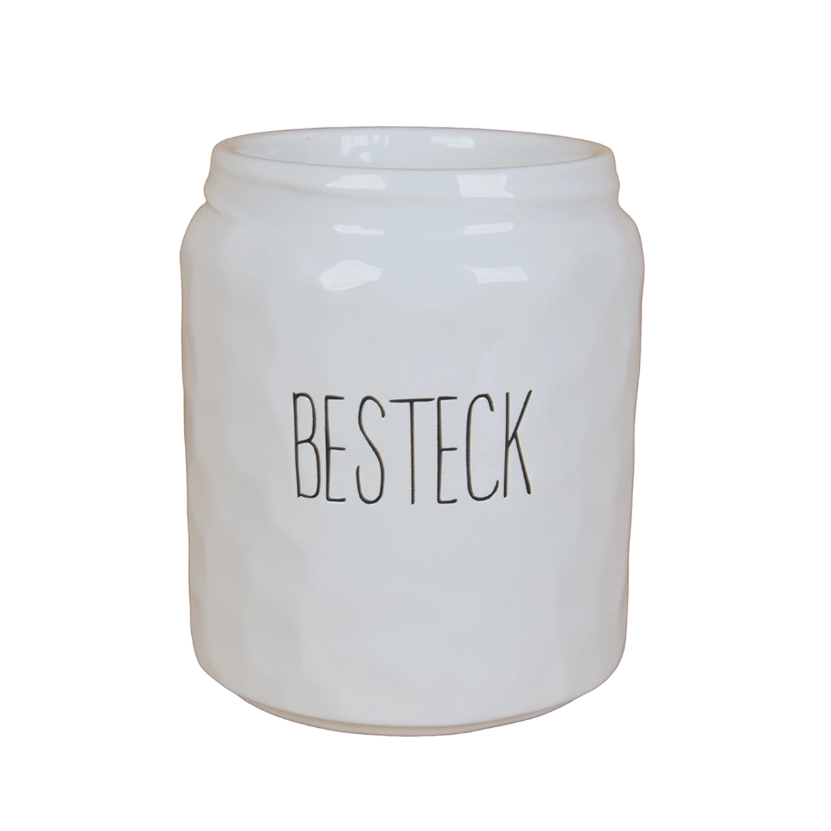 Keramik Utensilien-Kanne „BESTECK“ | Küchenutensilienhalter modern