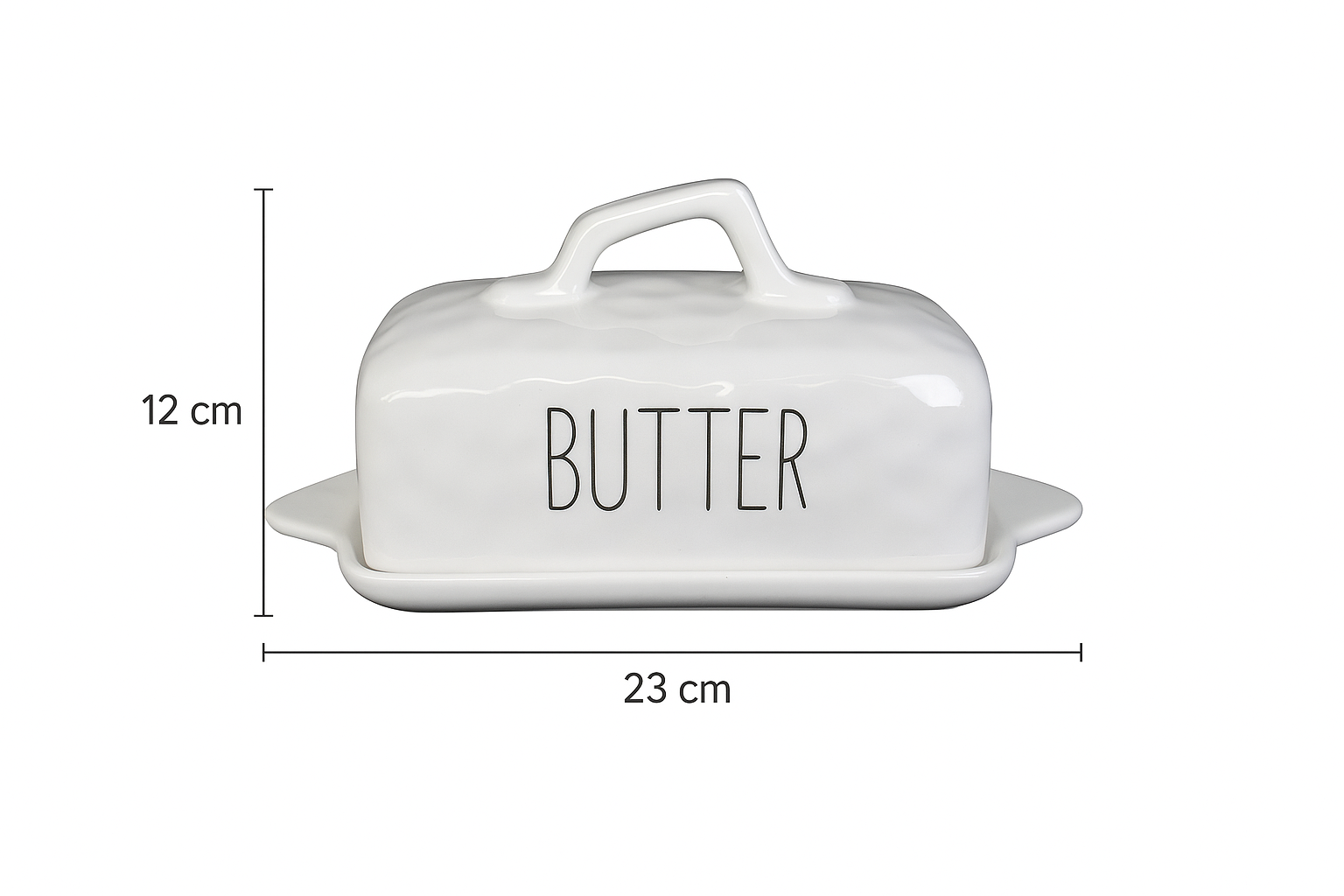 Keramik Butterdose mit Deckel | modern elegant & pflegeleicht – Bild 2