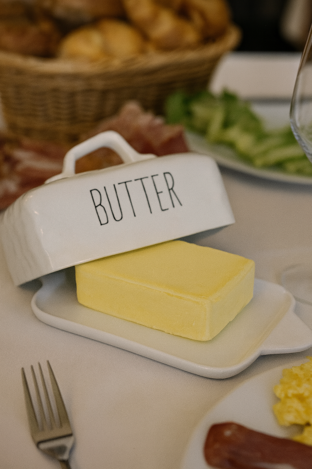 Keramik Butterdose mit Deckel | modern elegant & pflegeleicht – Bild 4